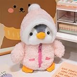 champracer Pinguin Puppe, Pinguin-PlüSchtier, Kuscheltier Pinguin PlüSchtier FüR MäDchen, 25 cm GroßE Stofftier-PlüSchpuppe, Pinguin PlüSchtier Geschenk für MäDchen, Kinder (Rosa)