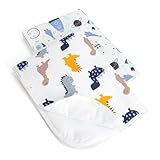 GZRXIOUS 2 Stück Baby Wickelauflage 70x50CM, 3 Lagen Wickelunterlage Waschbar Atmungsaktiv Waschbare Changing Mat Pad, Wiederverwendbare Wickelunterlagen Baby Unterlage Eva Wasserdicht Wickelauflagen