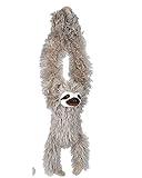 Wild Republic 16387 - Hanging Sloth, Hängendes Plüsch Faultier mit Klettverschlüssen, 44 cm, Braun