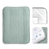 lulumoon Wickelauflagenbezug für Wickelauflage 50x70 cm: Musselin Baumwolle mit hoher Saugfähigkeit – Auslaufsichere Wasserdicht Rückseite – waschbarer Wickelauflage für Baby
