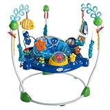Baby Einstein Neptune's Ocean Discovery Jumperoo Spring und Spielcenter mit abnehmbare Spielzeuge, 360° drehba Hopser, Höhenverstellbar, Spricht 3 Sprachen, Babyspielzeug ab 6 Monaten