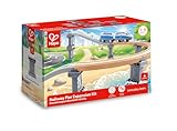 Hape Erweiterungsset Eisenbahn-Pier, Zubehör für Zug aus Holz, 6-teiligen Set, Gleiserhöhungen