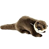 Teddys Rothenburg Kuscheltier Otterbaby, 24 cm, braun, Plüschotter Uni-Toys