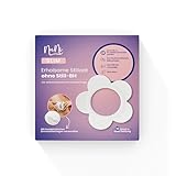NuNi SLIM Einweg Stilleinlagen, Selbstklebende Einmalstilleinlagen, Ultradünne und Atmungsaktive Still-Pads, Stillen ohne Still-BH, 10 Stück