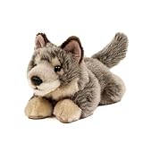 Teddys Rothenburg Kuscheltier Wolf liegend 20 cm Plüschwolf Plüschtier