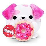 Snackles Valentinstag-Edition 20 cm Plüschtier (Dalmatiner mit Donut) von ZURU – Ultraweiches Kuscheltier mit Valentinstag-Snack-Accessoire, sammelbare kuschelige Plüschtiere für Kinder