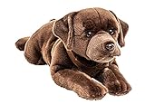 Uni-Toys - Labrador braun, liegend - 60 cm (Länge) - Plüsch-Hund, Haustier - Plüschtier, Kuscheltier
