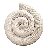 Bebeloo Bettschlange Bettkissen Seitenschläferkissen Nackenrolle Schlafkissen Kuschelschlange Stillkissen Zierkissen Zugluftstopper Body Pillow Minky Oeko-TEX (Beige, 250 cm)