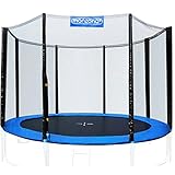 Monzana® Netz Sicherheitsnetz Trampolin Ø 305 inkl. Karabinerhaken UV-beständig Außenbefestigung optimaler Schutz - Trampolinnetz Trampolinschutz