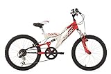 KS Cycling Kinderfahrrad Mountainbike Fully 20“ Zodiac rot-weiß RH 31 cm