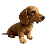 Dackel Kuscheltier, Niedlich Dackel Stofftier, Stress Lindert Fühlt Sich Wie Echt An Hund, Emotionale Heilung Auf Anfrage, Realistisches Wurst Hunde Plüschkissen, für Kinder Erwachsene (Braun)