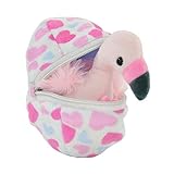 Kögler 75764 - Felicitas, Mini Flamingo aus Plüsch im Ei, ca. 13 cm groß, kleines Plüschtier zum Kuscheln und Liebhaben, als kleines Geschenk für Kinder, Jungen und Mädchen, Rosa
