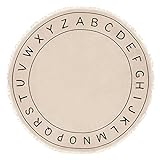 Kinderteppich 'Alphabet' D. 120 cm - Elfenbein - Atmosphera créateur d'intérieur
