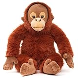 Uni-Toys - Orang-Utan mit Klettverschluss an den Händen - 27 cm (Höhe) - Plüsch-AFFE - Plüschtier, Kuscheltier