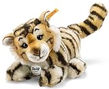 Steiff Radjah Baby Tiger - 28 cm - Schlenkertier für Kinder - Plüschtiger - weich & waschbar - getigert (066269)
