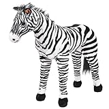 vidaXL Plüschtier Stehend Zebra XXL Plüschspielzeug Stofftier Kuscheltier