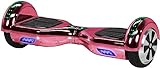 Robway W1 Hoverboard - Das Original - Marken Akku - Self Balance - 22 Farben - Bluetooth - 𝟮 x 𝟯𝟓𝟬 Watt Motoren - App - Led (Pink Chrom)
