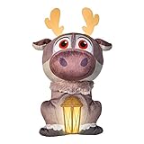 Disney 258FZO Die Eiskönigin – Sven: GoGlow-Nachtlicht und kuscheliges Spielzeug