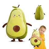 DASIAUTOEM Avocado Plüschtier, 35cm Weiche Kuscheltier Avocado Kissen, Geschenk für Kinder, Gefüllte PlüschKissen Spielzeug, Sofa-Rückenkissen, Kuschelkissen für Auto, Sofa, Schlafzimmer Wohnzimmer