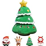 MORAINJAY Weihnachten Kuscheltier Weihnachtsbaum, 9in/23cm Weihnachtsbaum Weiches Fell Plüsch, Plüschtier Christmas Plüschpuppe Dekoration Stofftier Plüsch Figuren Spielzeug für Kinder Mädchen Jungen