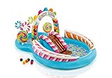 Intex 57149NP - Aufblasbares Play Center Süßigkeiten, Vinyl, Mehrfarbig, 295x191x130 cm