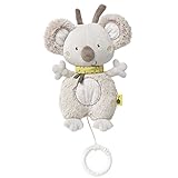 Fehn 064018 Spieluhr Koala / Kuscheltier mit integriertem Spielwerk mit Melodie 'Mozarts Wiegenlied' zum Aufhängen an Kinderwagen, Babyschale oder Bett, für Babys und Kleinkinder ab 0+ Monaten
