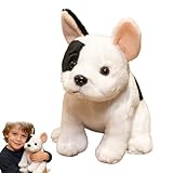 Xiyocadt Simuliertes Bulldogge Stofftier Plüschtier, 21cm Kuscheltier Hund, Niedliche und Weiche Sitzender Welpe Spielzeug,Geschenke für Kinder Jungen und Mädchen Spielzeug (21cm)