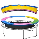 NONMON Trampolin Randabdeckung 305 cm, 30cm breit Federabdeckung für Gartentrampolin, reißfest UV-beständig Randschutz Trampolinzubehör Standardgröße - Mehrfarbig