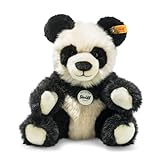 Manschli Panda - 24 cm - Kuscheltier für Kinder – kuschelig & weich - waschbar – schwarz/weiß (060021)