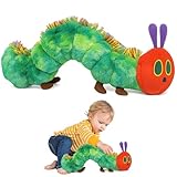 Bcuuozeeing Raupe Nimmersatt Kuscheltier, 25cm Die Kleine Raupe Nimmersatt Weiche Plüschraupe nach dem Kinderbuch Kuscheltier Puppe Baby Spielzeug