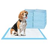 ScratchMe Hunde- und Welpenunterlage, Besonders Saugfähig, Wasserdicht, Größe, Extra Small-Size Pet Pad, 33 x 45 cm, Blau, 100-Stück, XS