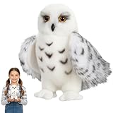 PDirat Eule Kuscheltier, Schneeeule Kuscheltier, Weiches Plüschtier für Freunde, Familie und Fans, 20 cm Kuscheltiers Eule, Dekoration