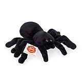 Teddy Hermann 92656 Spinne 15 cm, Kuscheltier, Plüschtier mit recycelter Füllung