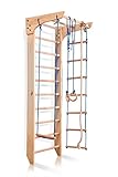 Klettergerüst, Turnwand, Gym Kinder-2-240 Sportgerät, Kletterwand, Holz, Turnwand, Sprossenwand, EU-Warenlager, Zertifikat!