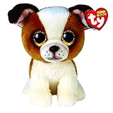 Ty Beanie Boos - Boo Bulldogge Hugo - 15 cm, Braun, 2009297