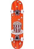 TITUS Skateboard „Popcorn Micro Kids“, Orange, 16,5 cm x 68,26 cm - für Kinder ab 5 Jahre - Fertig montiert - Anfänger-Skateboard Mädchen & Jungs - Robustes Ahornholz