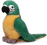 Inware 7495 - Kuscheltier Papagei Peter, grün/gelb, 20 cm
