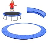 Vesidoloy Trampolinabdeckung, 244/305 cm, Trampolin Randschutz, Trampolinfederabdeckung, Standardschutz, Trampolin Schutzkissen, Ersatzsicherheitskissen, Blau, Unisex-Kinder, Rund, Kinder