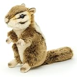 Uni-Toys - Streifenhörnchen, stehend - 18 cm (Höhe) - Plüsch-Nagetier, Chipmunk - Plüschtier, Kuscheltier