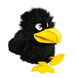 Handpuppe Rabe 28 cm Kuscheltier Plüschrabe Uni-Toys Vogel Plüschvogel