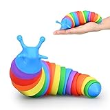 Fidgets Slug Spielzeug, 3D Fidget Slugs Toys, Lustige Flexible Kreatives Schneckenspielzeug für Kinder Erwachsene, Sinnesspielzeug zum Stressabbau, Weihnachts Geburtstagsgeschenke