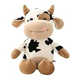 Sarah Duke Kühe Kuscheltier Kawaii Plush, Tierische Kuh Kuscheltier Plüschtier, Cartoon Plüsch Puppe Kissen Kühe Weiche Kissen für Erwachsene und Kinder Geschenke (30cm)