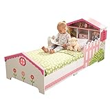 KidKraft 76255 Kinderbett im Puppenhaus-Stil aus Holz für Kleinkinder Möbel für Kinderzimmer