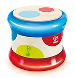 Hape Baby-Trommel | Rollendes Musikspielzeug für Kleinkinder zum Erlernen von Rhythmus und unterschiedlichen Klängen, batteriebetrieben, ab 6 Monaten
