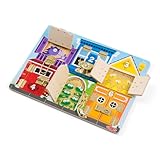 Buntes Lernspielzeug zum Erlernen von Farben, Formen, Zahlen und Öffnen von Verschlüssen (Melissa & Doug)