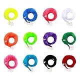 PUCIO 12 Stück Fuzzy Wurm Spielzeug, Magic Worm Twisty Zauberwurm Wiggly Worm, Bunt Wurm Spielzeug für Kinder und Katze，Kid Trick Toy Geburtstag Mitgebsel Geschenk Party Karneval Gefälligkeiten