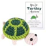 BFUZXY Schildkröte,Schildkröte,Positiver Schildkröte Geschenk,Pocket Hug,Emotional Support mit Positiver Kartekuscheltiere Klein für Neujahr Geburtstagsgeschenk, Frauen,Freunde,Kinder ﻿