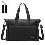 ROYALFAIR Baby Wickeltasche Klein für Unterwegs Reise Wickeltasche Bote Messenger mit Isoliertasche und Befestigungshaken (42 x 33 x 18 CM, Schwarz)