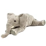Plüschtier Elefant, liegend 29 cm bezauberndes Kuscheltier gefüllt mit Fasern und Granulat