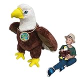 EcoBuddiez - Adler von Deluxebase. Großes 30cm weiches Plüschtier aus recycelten Plastikflaschen. Umweltfreundliches kuscheliges Geschenk für Kinder und süß Stofftier für Kleinkinder.